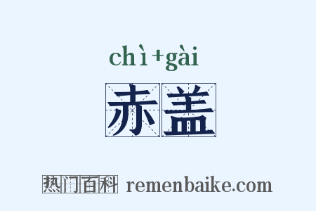 赤盖是什么意思的图片